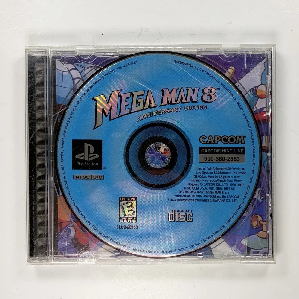 Mega Man 8 Anniversary Edition (Sony Playstation‎ 1, 1997) Game